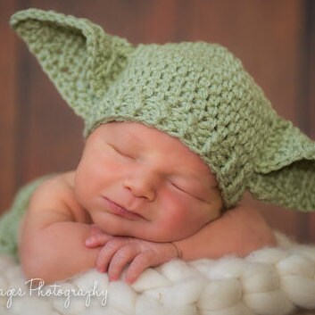 Baby Elf Hat Dobby Hat Size Newborn 0 3m 6m Crochet Photo