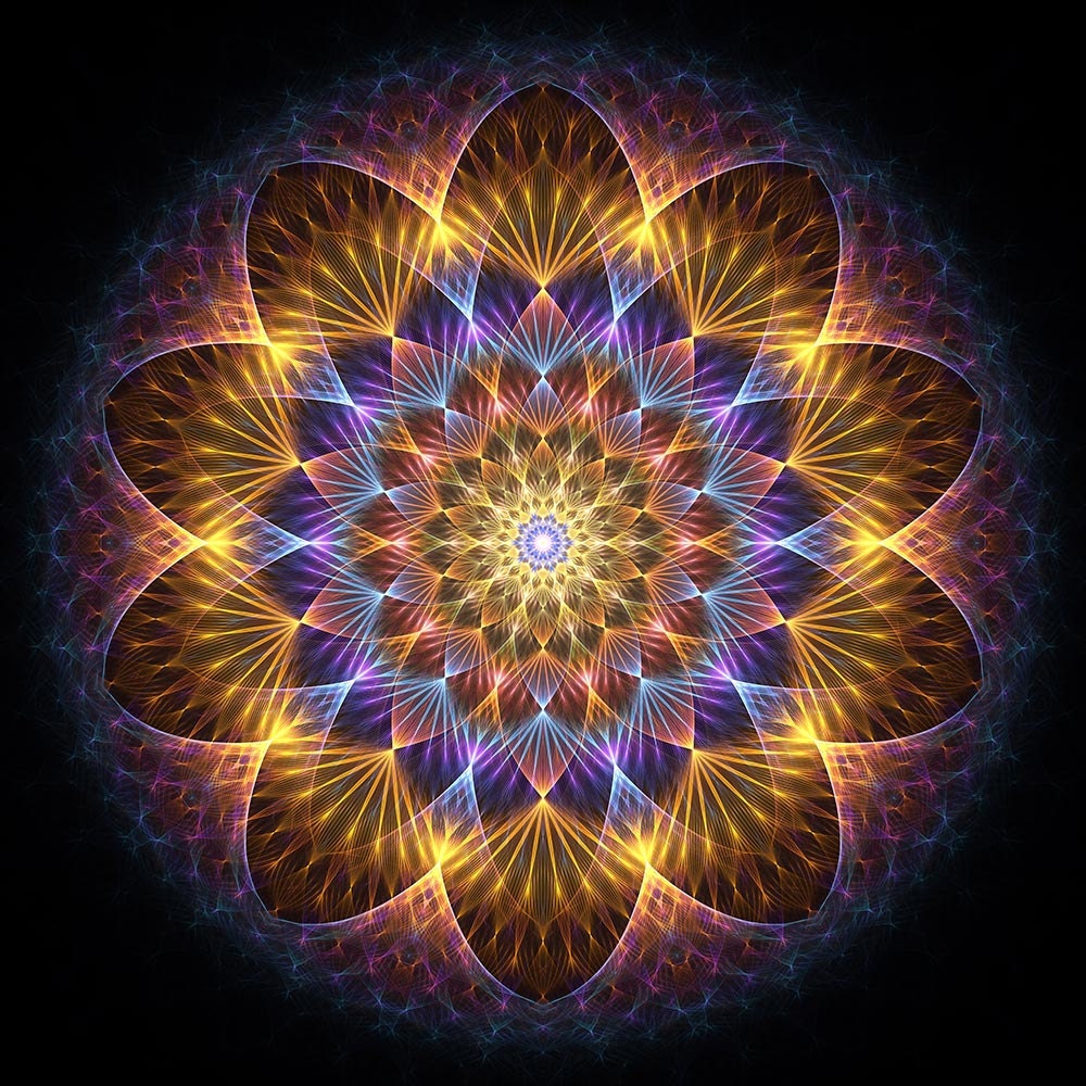 CELESTIAL SYZYGY Art HD Print: sacred geometry mandala