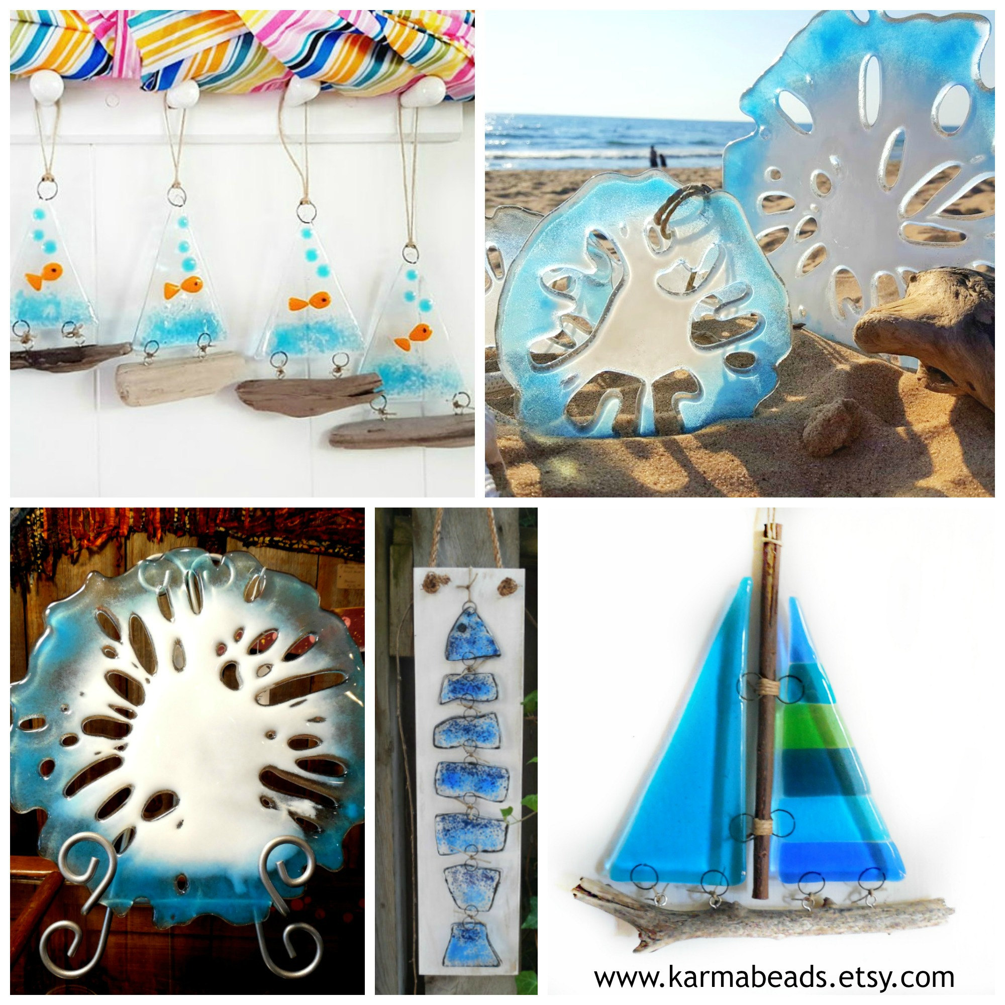 Fused Glass Fish Wall Hanging