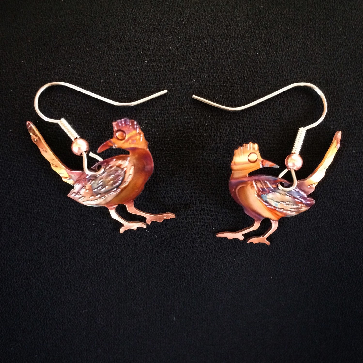 roadrunner earrings roadrunner jewelry beep beep flame