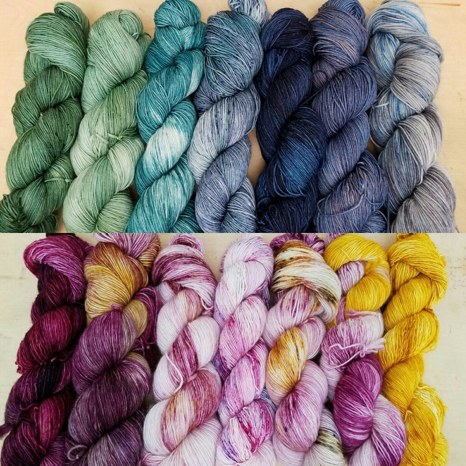 Love Bites Fade Find your fade shawl yarn kit hand dyed