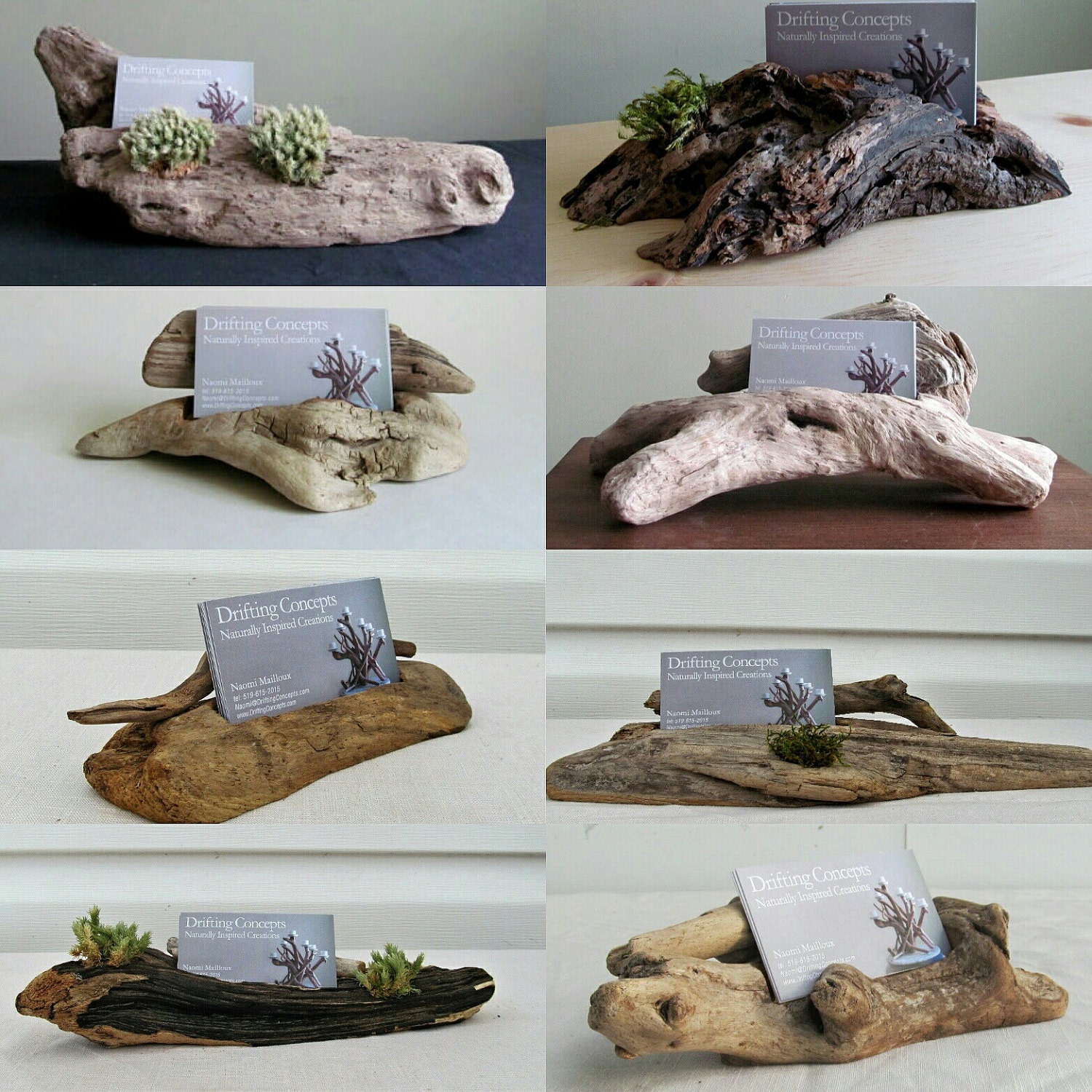 Carved Driftwood Business Card Holder Driftwood Business Card
